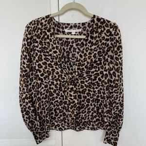 Veronica Beard Leopard Top